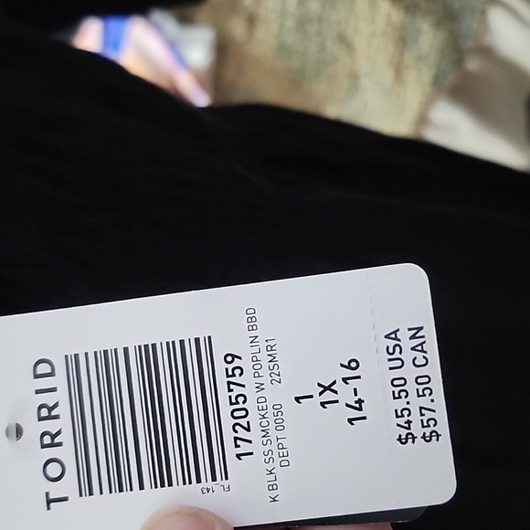 Nwt torrid baby doll top - Picture 2 of 3